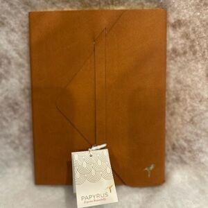 Papyrus 6x8 Faux Leather 240 Page Lined Journal Gold Trim Pages